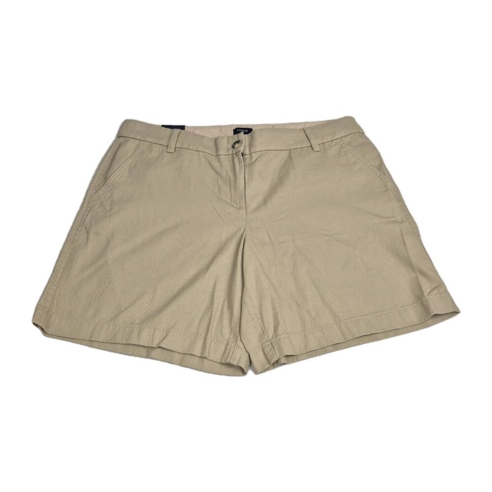 J. Crew Women's Shorts Size 12 Inseam 7" Light Khaki Chino Classic (56)